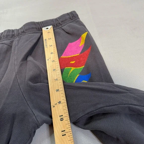 Lauren Moshi Y2K Grunge Sweatpant Women Gray Jogger Thunder Active Preppy-S-5115 - Picture 9 of 11